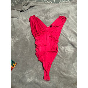 Women's Express Fuschia Body Contour Bodysuit S